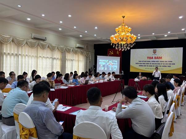 TỌA ĐÀM THÁO GỠ VƯỚNG MẮC TRONG TRIỂN KHAI NGHỊ ĐỊNH SỐ 280/2025/NĐ-CP VỀ CÔNG TÁC CHỨNG THỰC